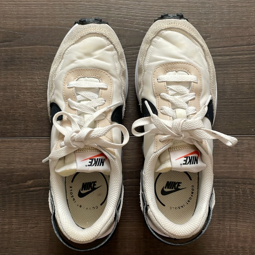 Nike White and Tan sneakers